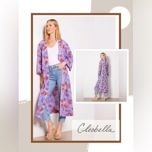 🆕 Cleobella | Zoya Duster in Calista Floral 100% Organic Cotton M/L $168